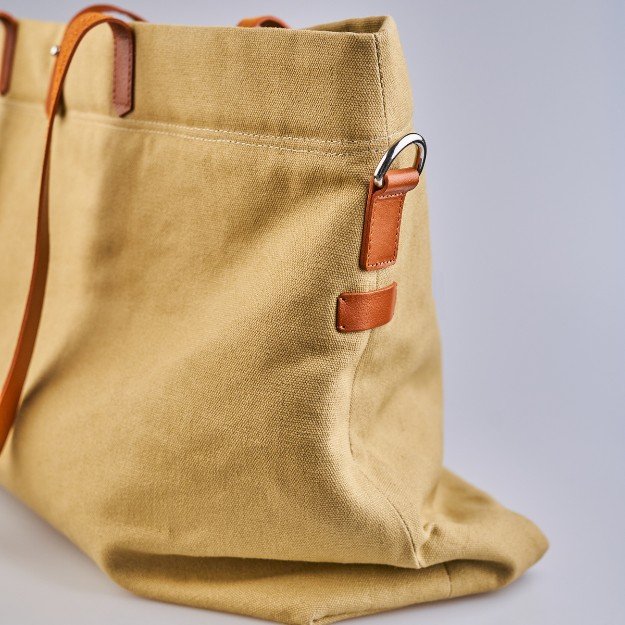 Upcycled Canvas & Leather Tote